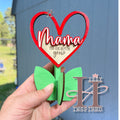 Mama Flower Heart – Handmade Laser Cut Wooden Mother’s Day Gift